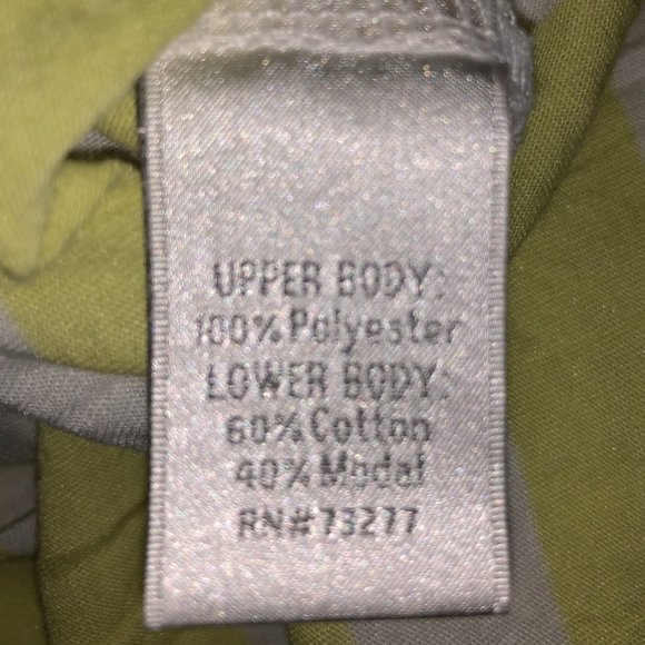 LC Lauren Conrad Women's Striped Bow Tee 3/4 Sleeves Yellow & White Shirt - Picture 9 of 16